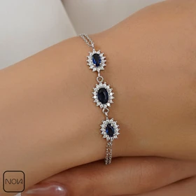 دستبند نقره کد 351295