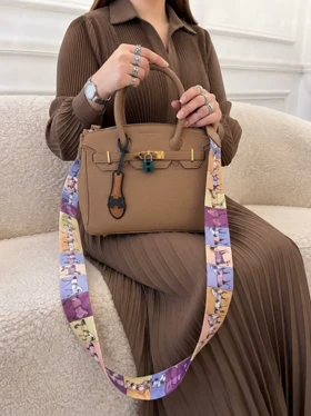کیف چرم HERMES قهوه ای هرمس ترند مد