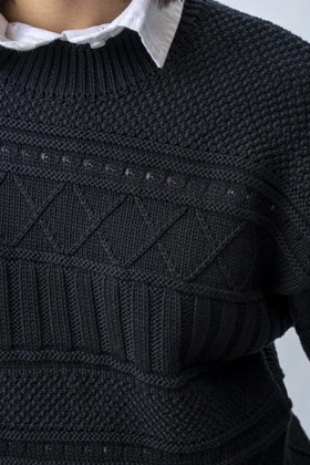 بافت آستین بلند طرحدار زنانه