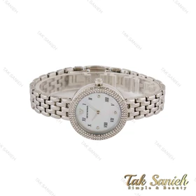 ساعت امپریو آرمانی زنانه دورنگین سیلور صفحه سفید Armani-5180-L