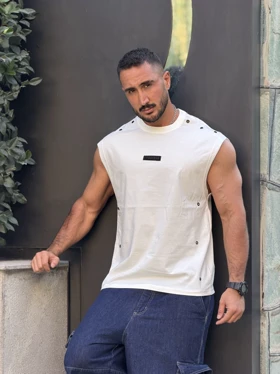 رکابی ورزشی وست پانچی سفید