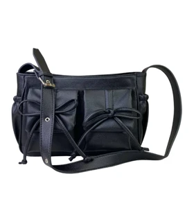 کیف زنانه مشکی پاپیون دار 3506ta