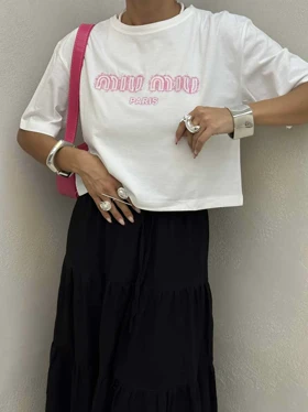 تیشرت نیم‌تنه MIU MIU