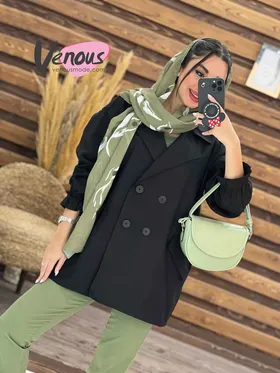 مانتو کتی چهاردکمه آستین کش