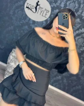 ست نیم‌تنه و دامن کد : 8164