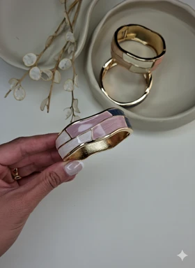 بنگل‌های زنانه چند رنگ و شیک ZEVRA جدیدترین کالکشن النگوی پهن