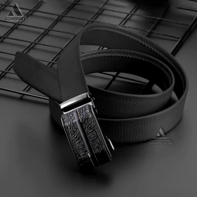 کمربند چرمی ریلی Leather Ratchet Belt BL96 (مشکی)