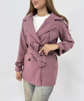 ترنچ کت چهاردکمه کد pm002 برند ردا