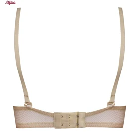 ست شورت و سوتین زنانه لنا مدل فنردار بند متحرک کاپ اسفنجی کرم کد 4961