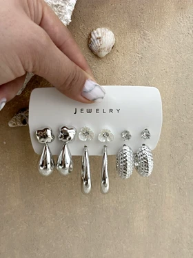 پک گوشواره دخترانه فشن سیلور 920