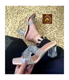 صندل و روفرشی طلقی نگینی مجلسی زنانه