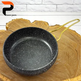 تابه 24 خمره ای تکدسته درب پیرکس مشکی هاناتک