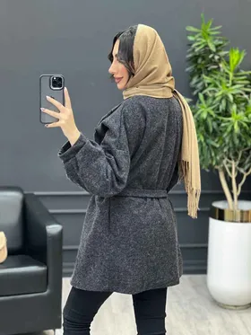 پالتو کمردار آستین پیله