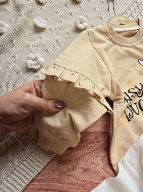 بلوز دخترانه طرح اردک پاپیونی