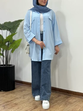 مانتو دکمه دار برکه کد 2970