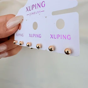 گوشواره توپی ساده ژوپینگ سایز ریز