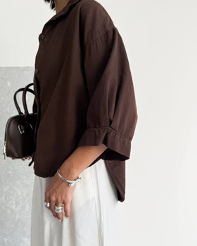 شومیز مارشمالو قهوه ای 🐻