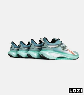 کفش کتانی مردانه و زنانه سفید آبی سبز NEW BALANCE More Trail v3