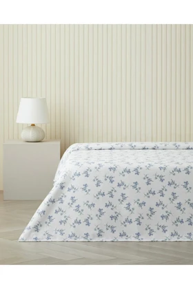 روتختی پیکه دو نفره English Home مدل Blue Spring پنبه پلی‌استر - آبی