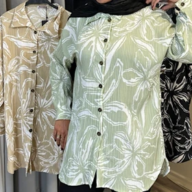 مانتو زنانه کراش کاملس گل‌دار