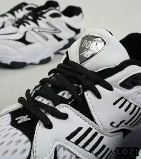کفش کتانی مردانه و زنانه سفید مشکی NEW BALANCE 9060 مدل 2158