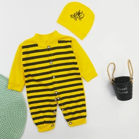 ست سرهمی و کلاه پسرانه زنبوری