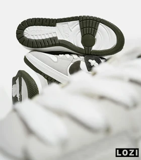 کفش مردانه و زنانه سفید طوسی یشمی NIKE AIR JORDAN