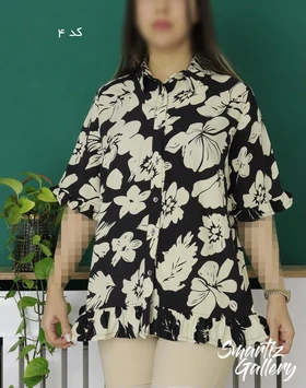 تیشرت جلوباز گلچین