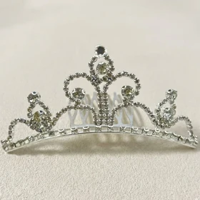 تاج مو زنانه جواهری ظریف و درخشان مدل سرلیانا