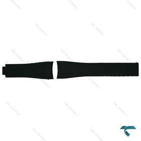 بند رابر ساعت رولکس مردانه مشکی Rolex-Strap-8187-G