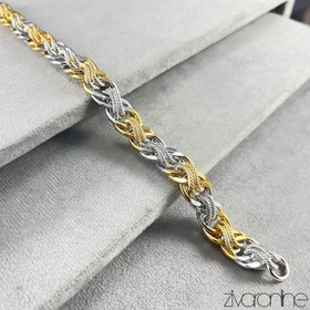 دستبند زنانه طرح یورمن دورنگ ژوپینگ 40112