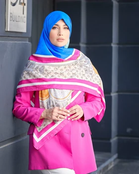روسری ابریشم ژاکارد ال وی 30134