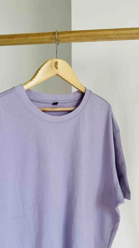 تیشرت بیسیک نخ و پنبه رنگی زنانه