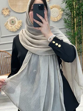 0258-شال حریر زنجیری