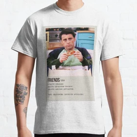 تیشرت سریال فرندز طرح پیتزا جوییfriends کد 92439