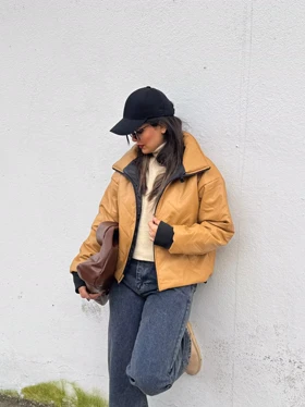 کاپشن چرم تیلور Teylor