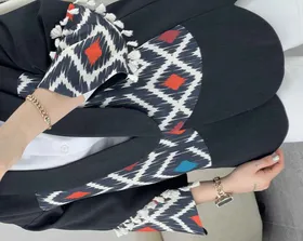 مانتو مزونی طرح دار(5)کد3451