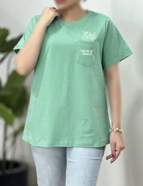 تیشرت زنانه گلدوزی گریس