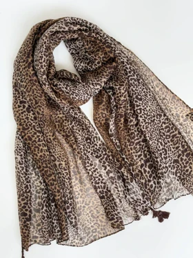 2059-شال نخی پلنگی