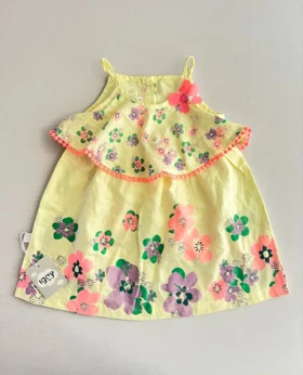 سارافون نخی بچه گانه ترک طرح گل‌گلی 20049