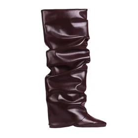 بوت بلند زنانه مدل شلواری چروک_کد 2247