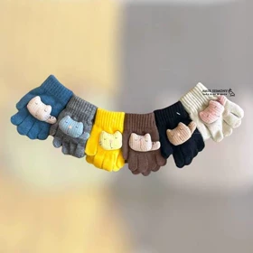 دستکش بچگانه انگشتی عروسک دار