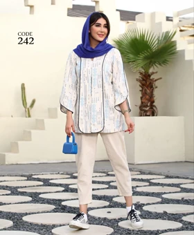 مانتو کتی لینن درجه یک