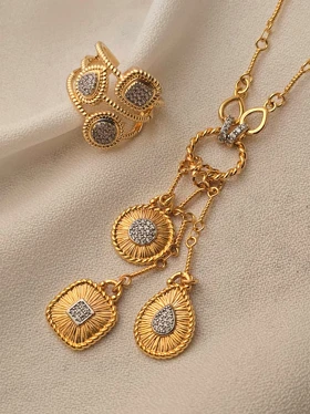 گردنبند سه آویز زنانه