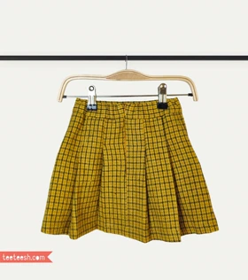 دامن پشمی چهارخانه