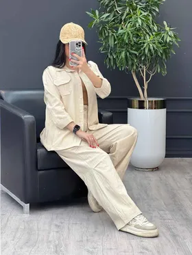 ست مانتو شلوار کارگو