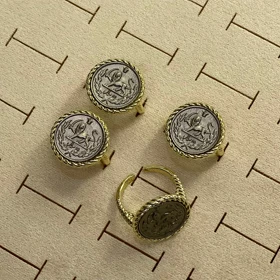 انگشتر سکه‌ای پهلوی