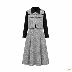 دو تیکه پیراهن و جلیقه دو دوخت