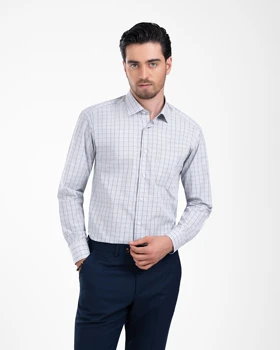 ام کی کالکشن پیراهن آستین بلند mk-22628-light-gray