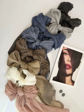 شال حریر تک‌رنگ 20688